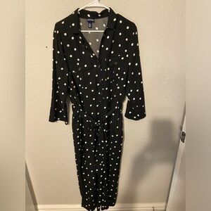 Scoop polka dot cropped jumpsuit Size XL 16-18